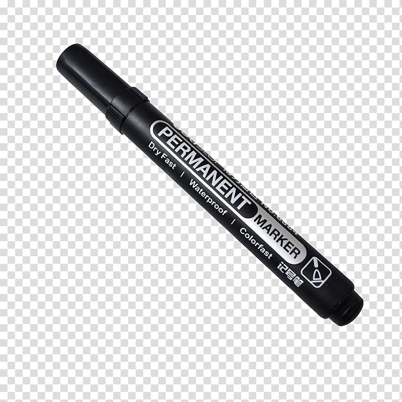 Paper Marker pen Permanent marker Tombow, Black pen bulk transparent background PNG clipart