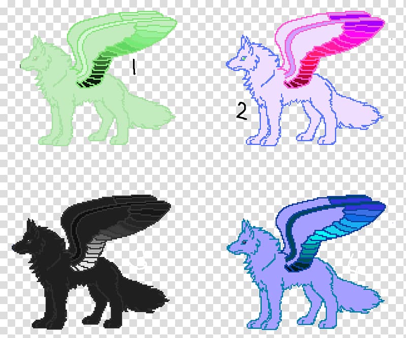 Cat Horse Mammal Dog , Elemental Winged Wolf Drawings transparent background PNG clipart