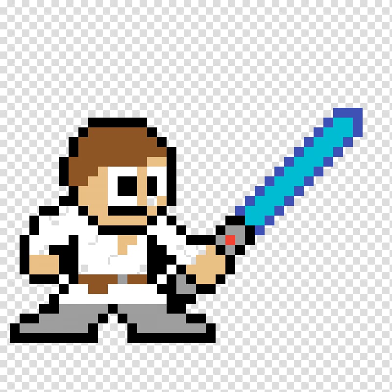 Luke Skywalker Mace Windu Boba Fett Yoda Pixel Art Star