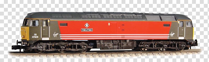 Train Rail transport Diesel locomotive British Rail Class 47, rolling pin transparent background PNG clipart