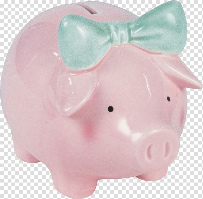 Plastic Piggy bank Figurine Pink M Snout, bank transparent background PNG clipart