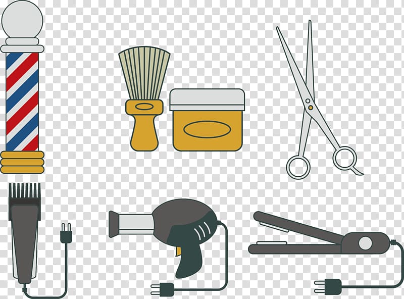 Comb Barber Hairdresser Tool, barber tools transparent background PNG clipart