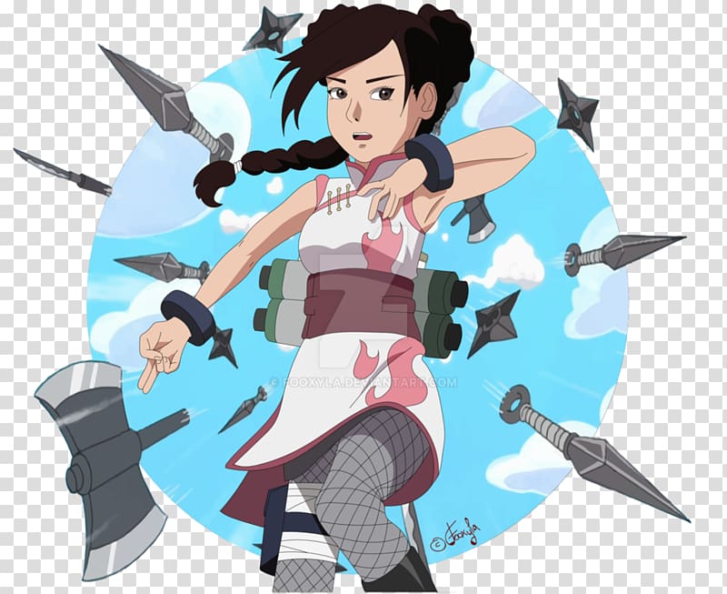 Tenten Naruto Fan art Character, miss target transparent background PNG clipart