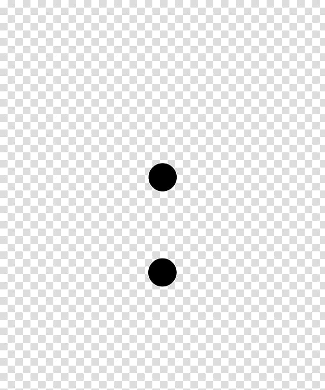 Semicolon Punctuation Full stop English, division transparent background PNG clipart