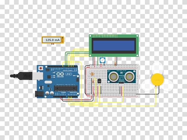 Arduino Electronic circuit Simulation Autodesk Electrical network, lcd interface transparent background PNG clipart