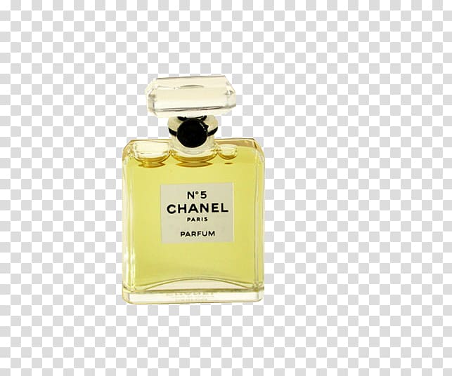 Perfume Chanel No. 5 Chanel No. 19 Coco, Yellow Chanel perfume bottle transparent background PNG clipart