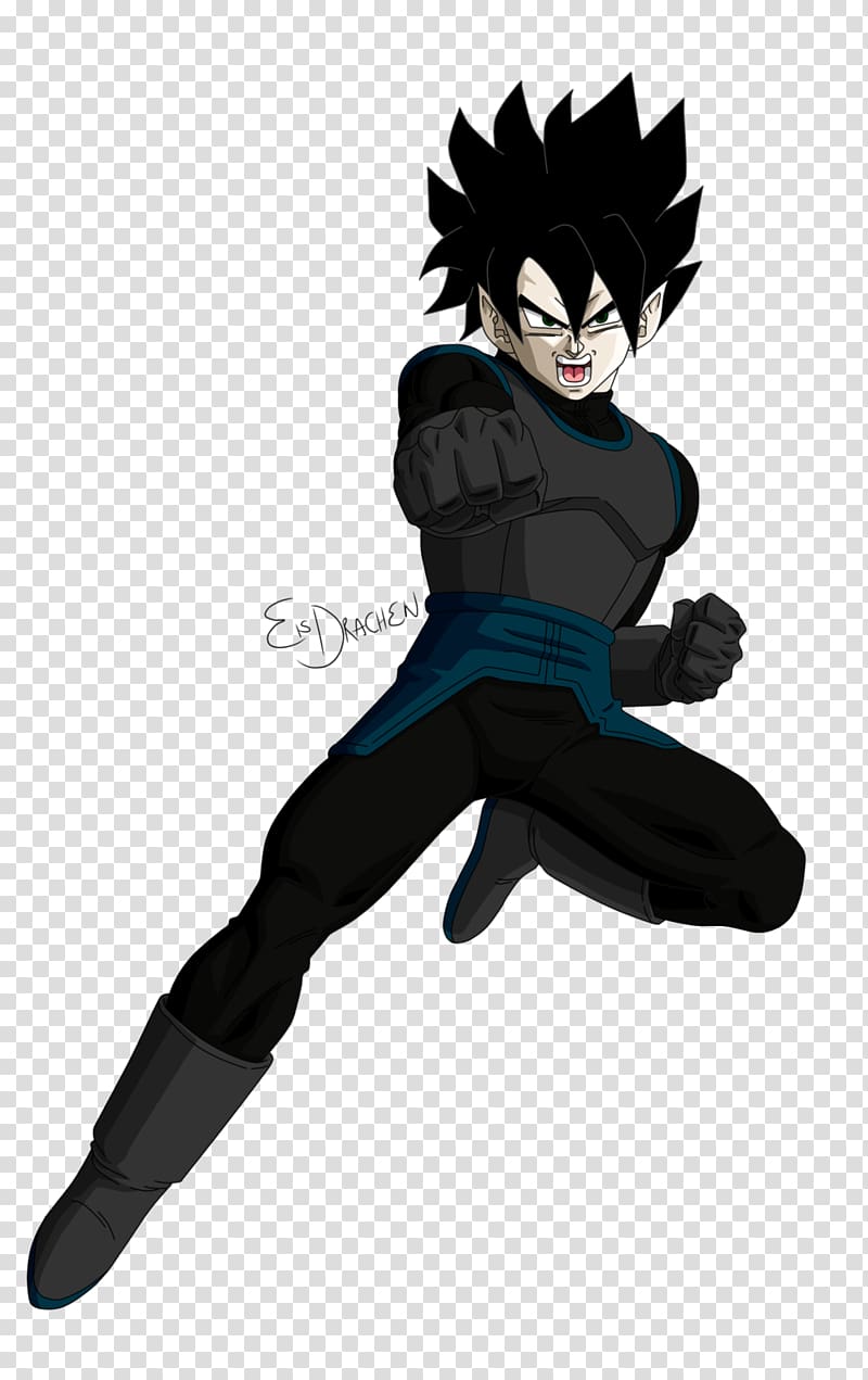 Goku Trunks Saiyan Super Saiya Majin Buu, black wave point transparent background PNG clipart