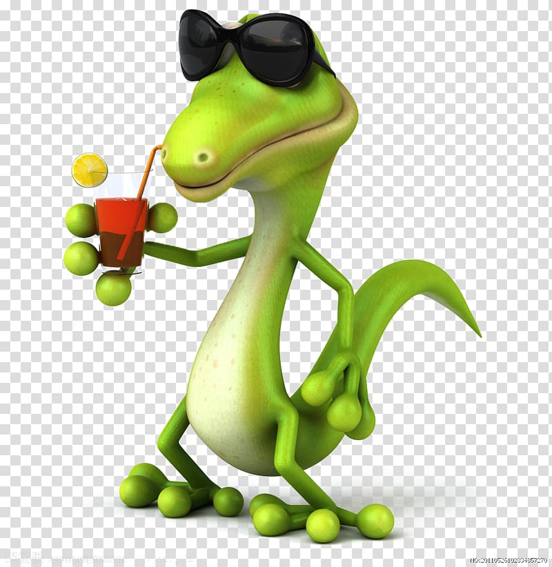green lizard holding cup while wearing sunglasses illustration, Lizard Cartoon , Cool cartoon dinosaur transparent background PNG clipart