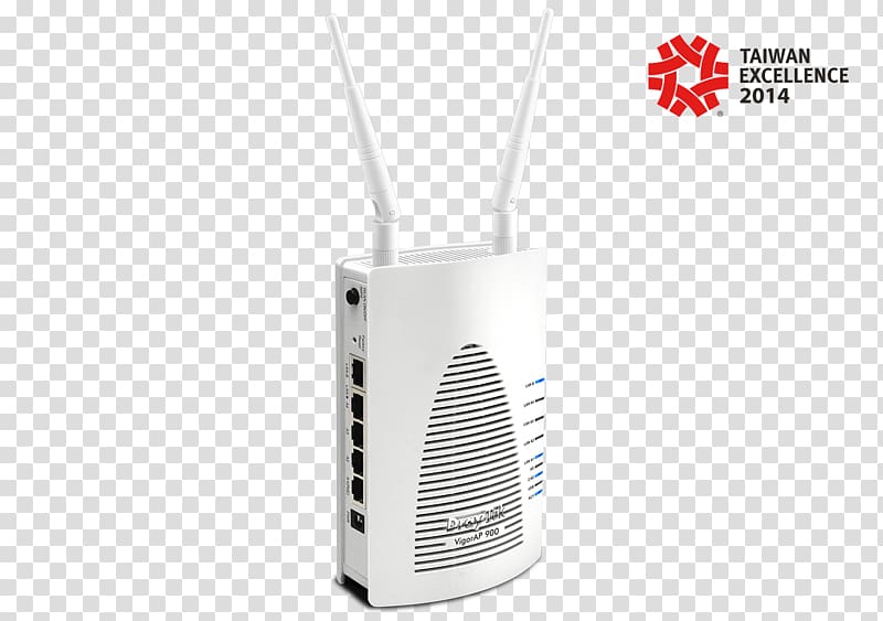 Router DrayTek Gigabit Ethernet Wireless Access Points Wi-Fi, web transparent background PNG clipart