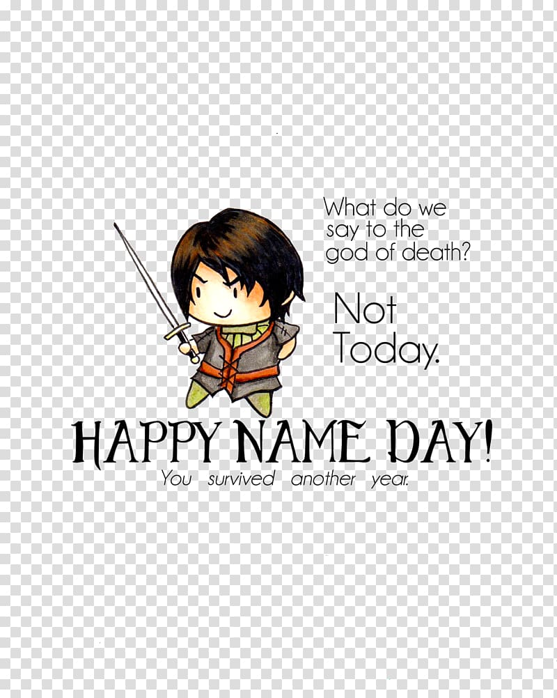 Birthday Wish Name day Greeting & Note Cards Happiness, arya stark transparent background PNG clipart