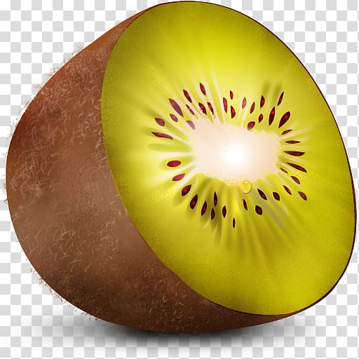 Kiwifruit ICO Icon, Kiwi transparent background PNG clipart