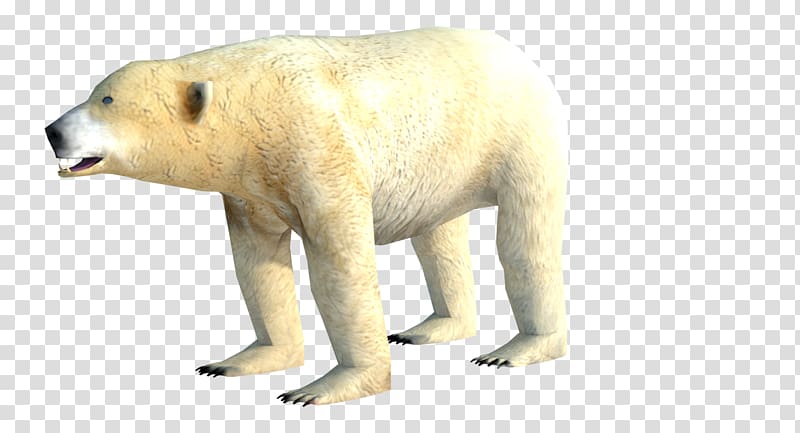 Polar bear Low poly 3D computer graphics 3D modeling, polar bear transparent background PNG clipart