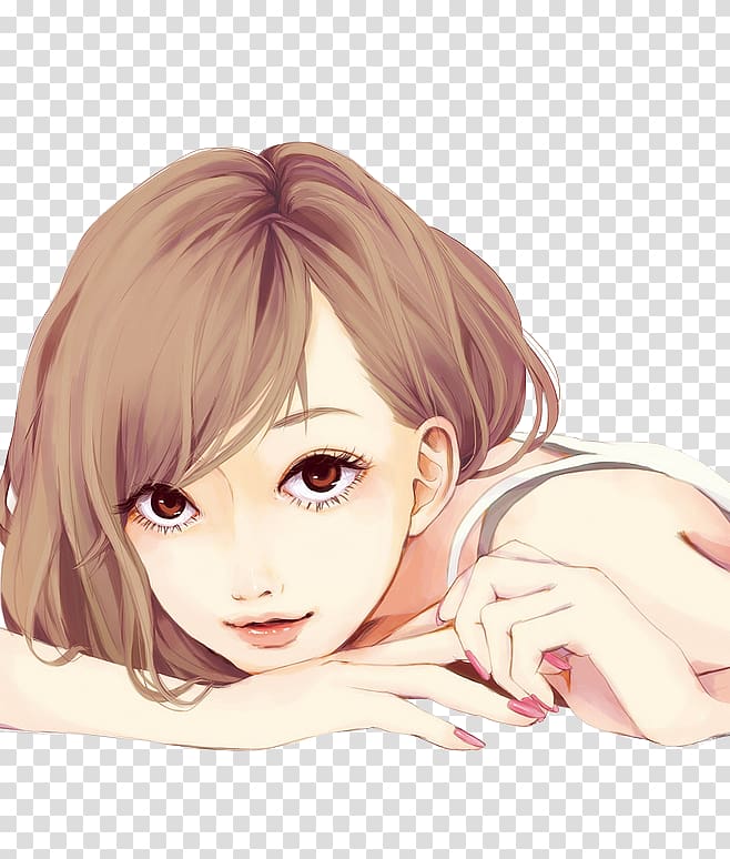 Anime Female Manga Girl Drawing Cartoon Girl Transparent