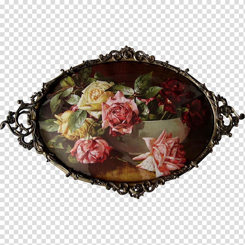 Garden roses Vintage clothing Oil painting, painting transparent background PNG clipart