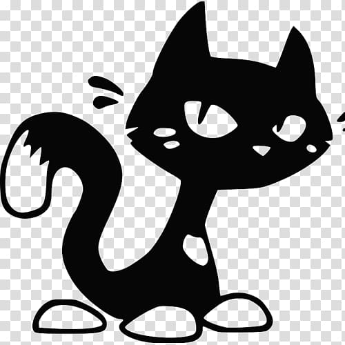 Whiskers Kitten Black cat Domestic short-haired cat, kitten transparent background PNG clipart