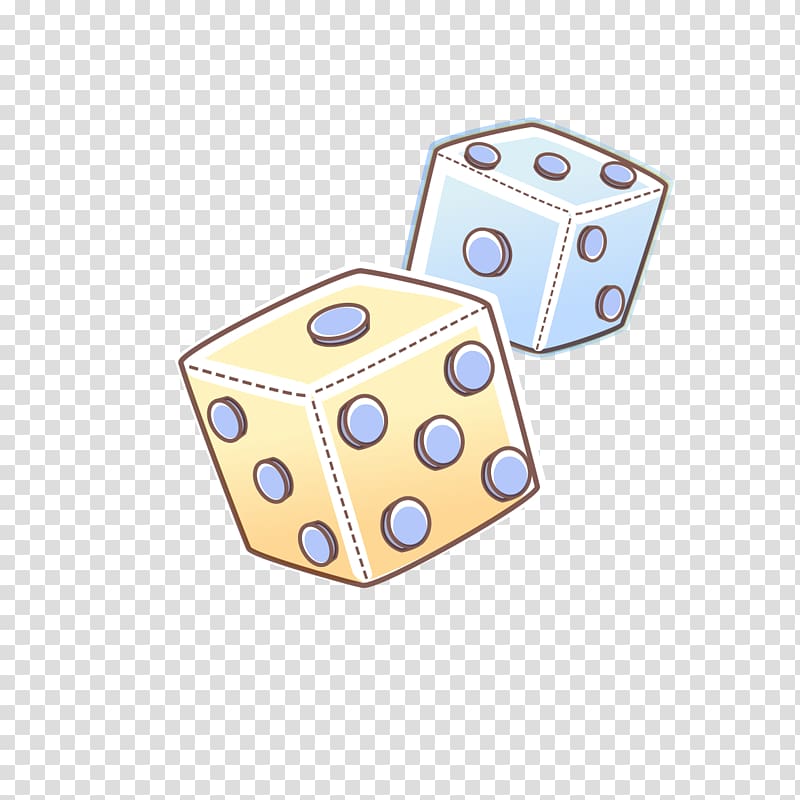 Dice Drawing, Hand-drawn cartoon graphics dice transparent background PNG clipart