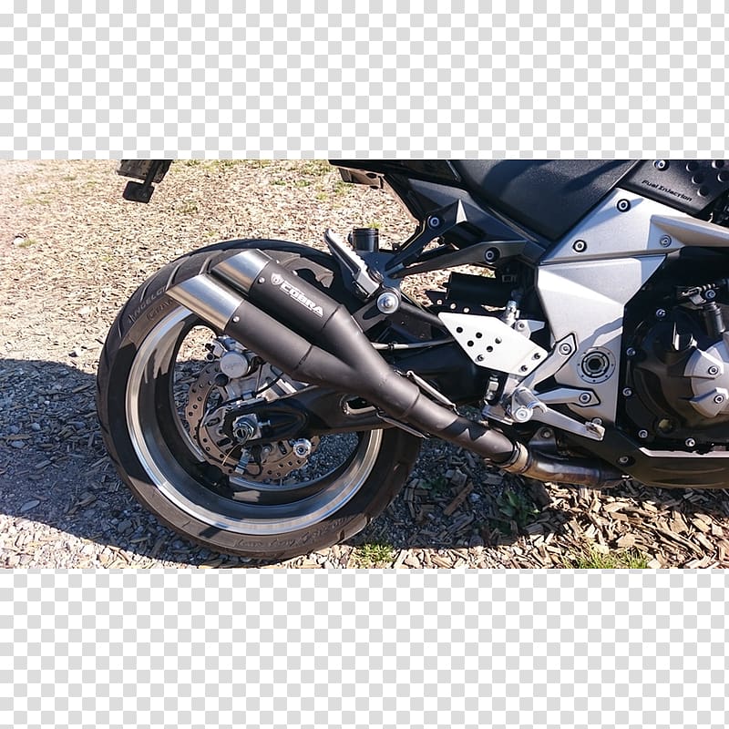 Tire Car Exhaust system Kawasaki Z1000 Motorcycle, car transparent background PNG clipart