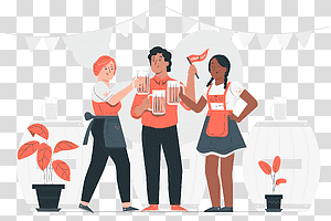 illustration, People celebrating Oktoberfest, alcohol, beer, celebration, drink, event, people, friends, festival transparent background PNG clipart thumbnail