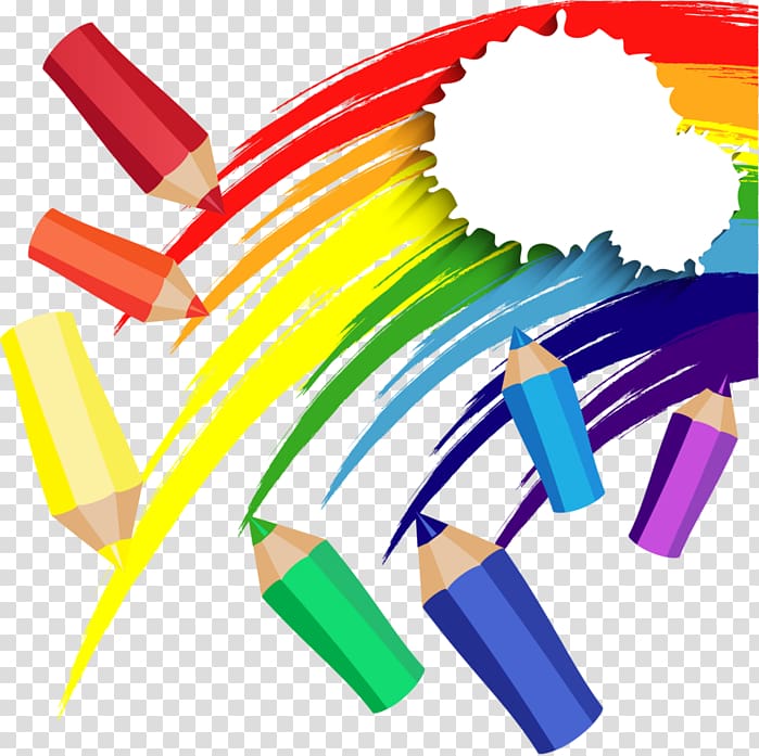 coloring pencils illustration, Comprehensive School Polo 2 Piano dellofferta formativa Scuola primaria in Italia Dirigente scolastico G. u30b3u30dfu901au308a, rainbow transparent background PNG clipart