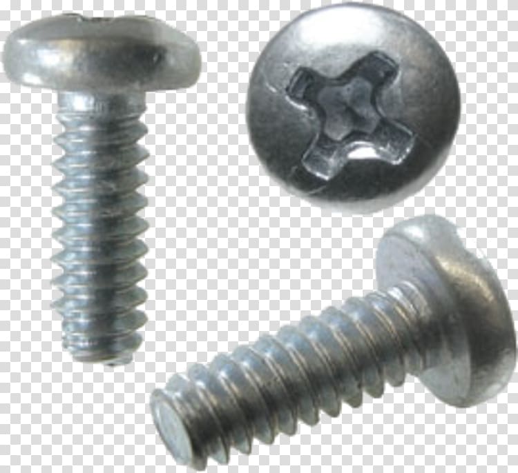 Self-tapping screw Machine Bolt Fastener, Screw transparent background PNG clipart