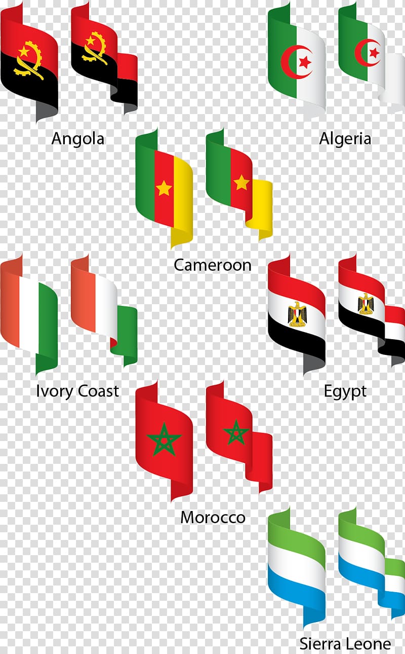 Flag of South Africa Middle East, Middle East African countries transparent background PNG clipart