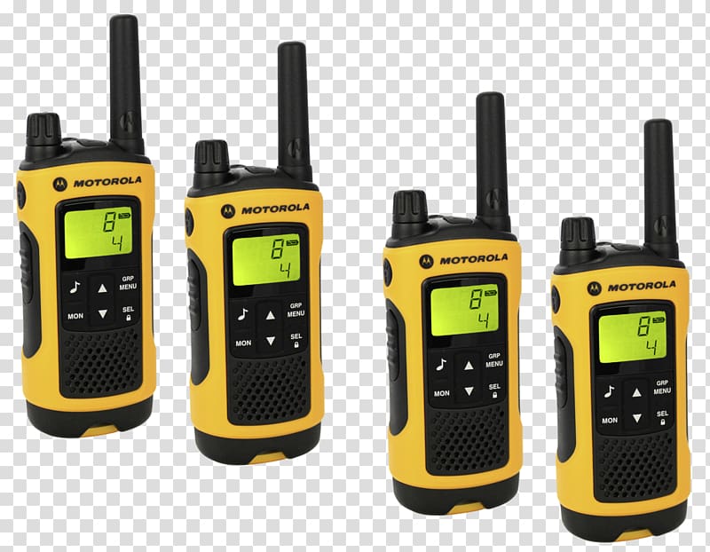Two-way radio Motorola TLKR T80 walkie talkie Walkie-talkie PMR446 Motorola TLKR walkie talkie, radio transparent background PNG clipart