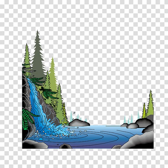 Richmond Nature Park Animation, Forest Falls transparent background PNG clipart