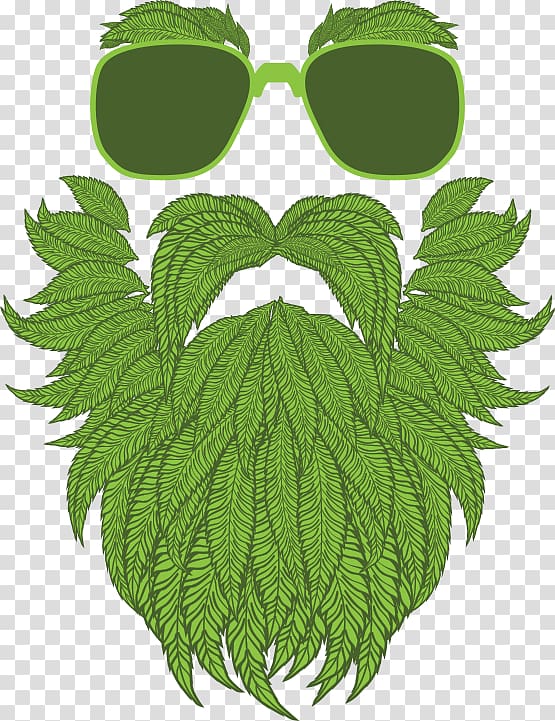 marijuana beard illustration, Cannabis smoking Drawing Medical cannabis, cannabis transparent background PNG clipart