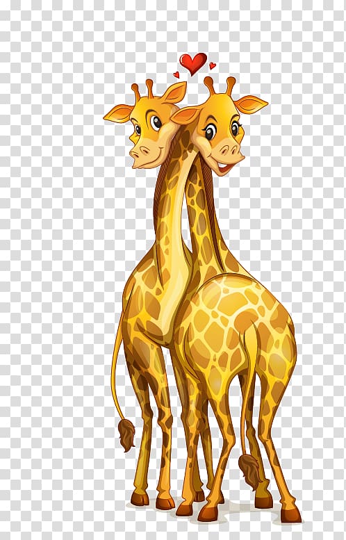 Giraffe Cartoon illustration , giraffe transparent background PNG clipart