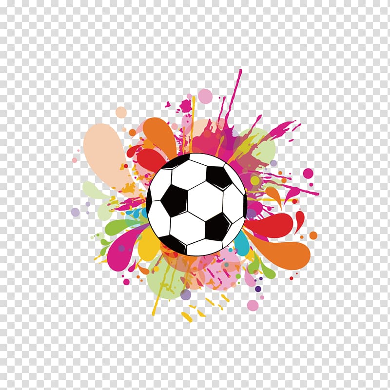 Poster Advertising, Drawing Football transparent background PNG clipart