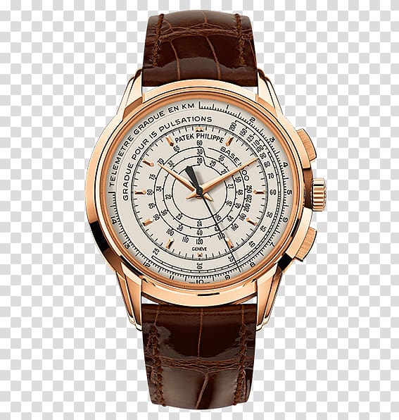 Flyback chronograph Watch Patek Philippe & Co. Zenith, watch transparent background PNG clipart