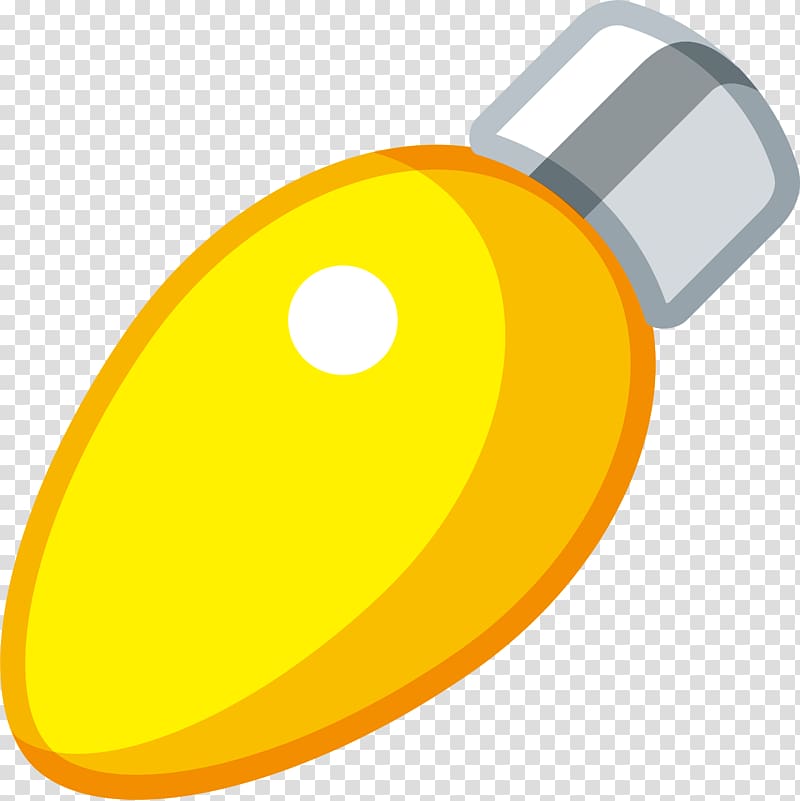 Incandescent light bulb Lantern Icon, Little fresh yellow light bulb transparent background PNG clipart