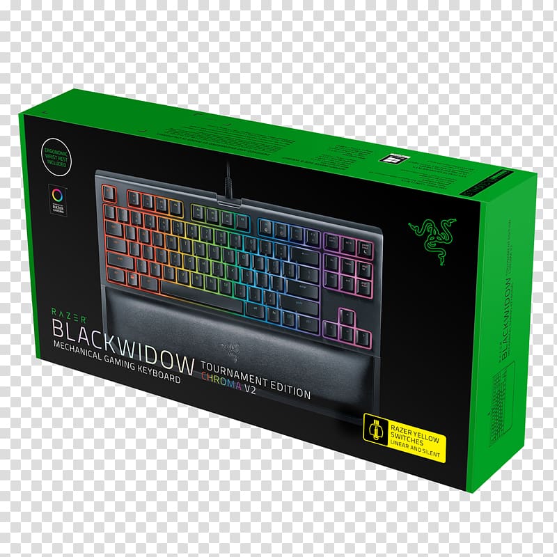 Razer BlackWidow Chroma V2 Computer keyboard Gaming keypad Razer Inc. Color, blackwidow transparent background PNG clipart