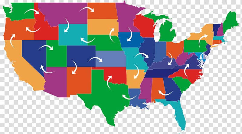 United States Blank map U.S. state , USA transparent background PNG clipart