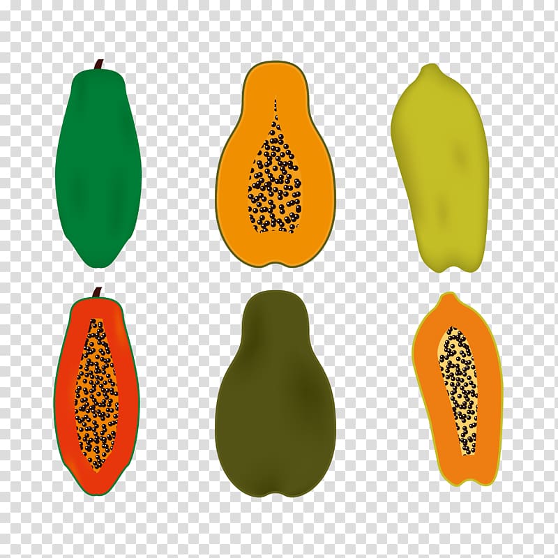 Euclidean Papaya, cut papaya transparent background PNG clipart