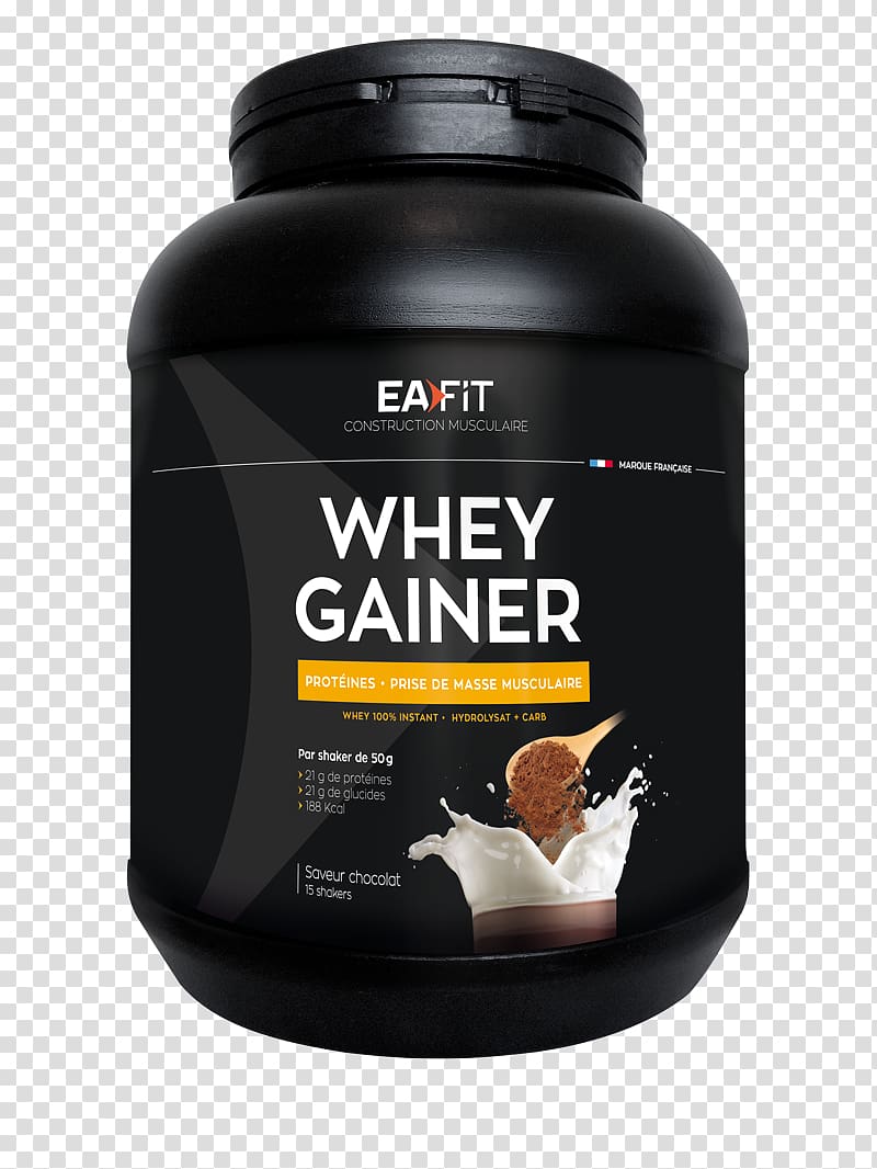 Gainer Whey Protein supplement Mass, Chocolat MILK transparent background PNG clipart