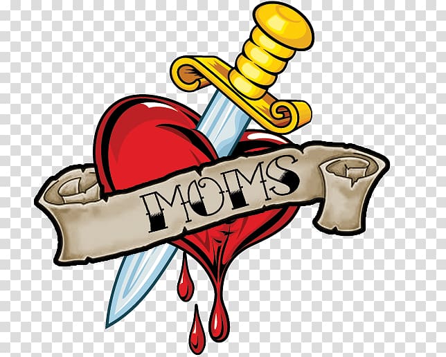 Dagger Heart Sword, mom transparent background PNG clipart