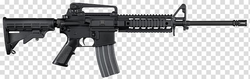 AR-15 style rifle Ruger SR-556 Bushmaster XM-15 Assault rifle Carbine, assault rifle transparent background PNG clipart