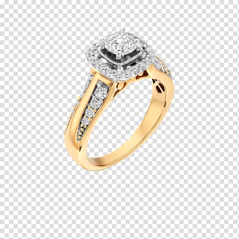 Diamond Earring Wedding ring Engagement ring, decorative ring transparent background PNG clipart