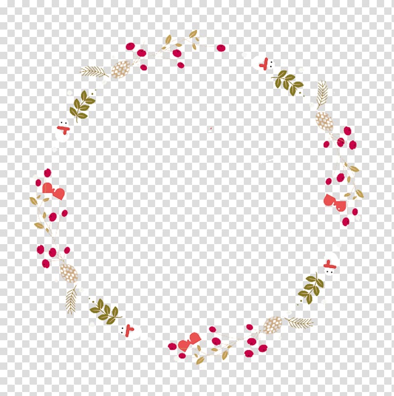 Christmas decoration Snowflake, Christmas fruit ring material transparent background PNG clipart