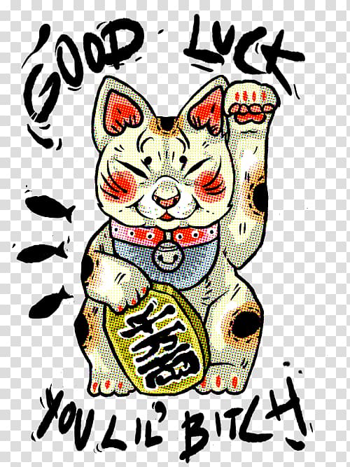 Cat Visual arts Maneki-neko, lucky symbols transparent background PNG clipart