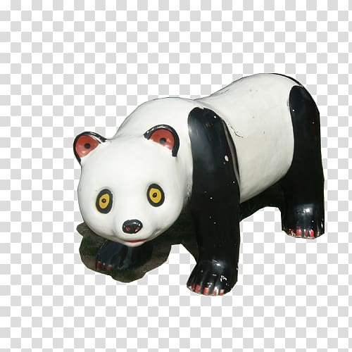 Giant panda Black and white, panda transparent background PNG clipart