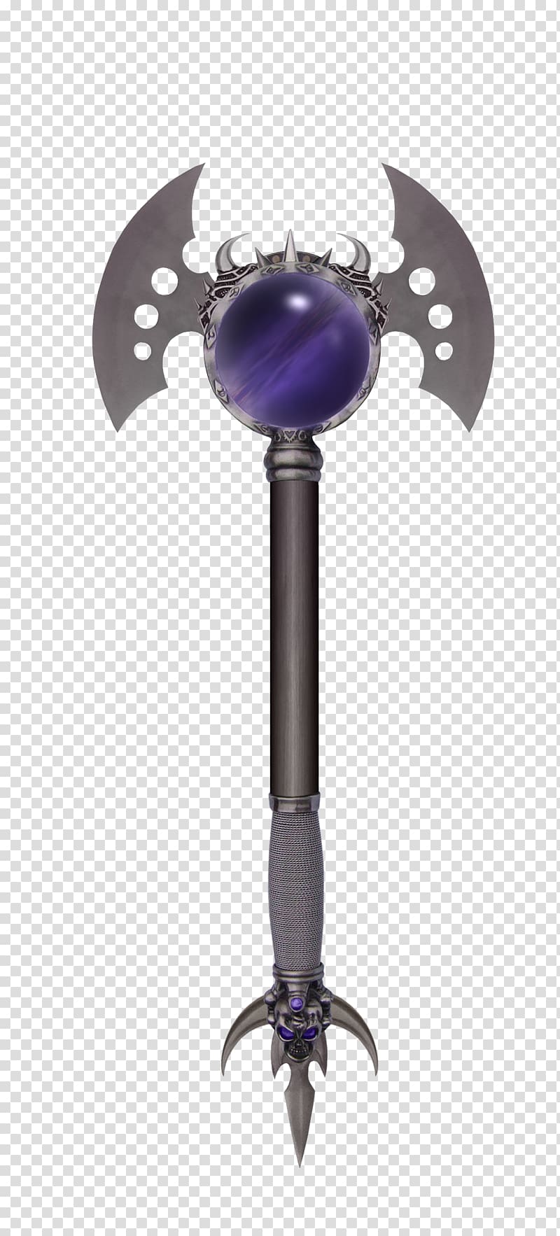 Cold weapon Sword Sickle, Sapphire ax transparent background PNG clipart