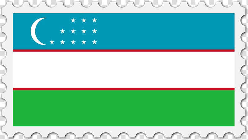 Flag of Uzbekistan Landscape Square meter, Flag transparent background PNG clipart