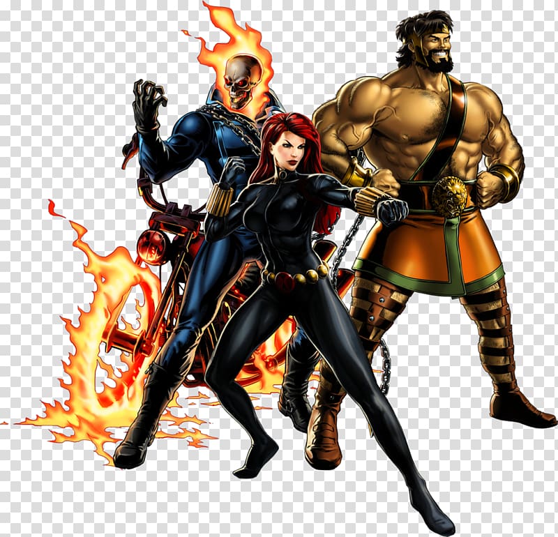 Marvel: Avengers Alliance Thor Hulk Zeus Hercules, ghost rider transparent background PNG clipart