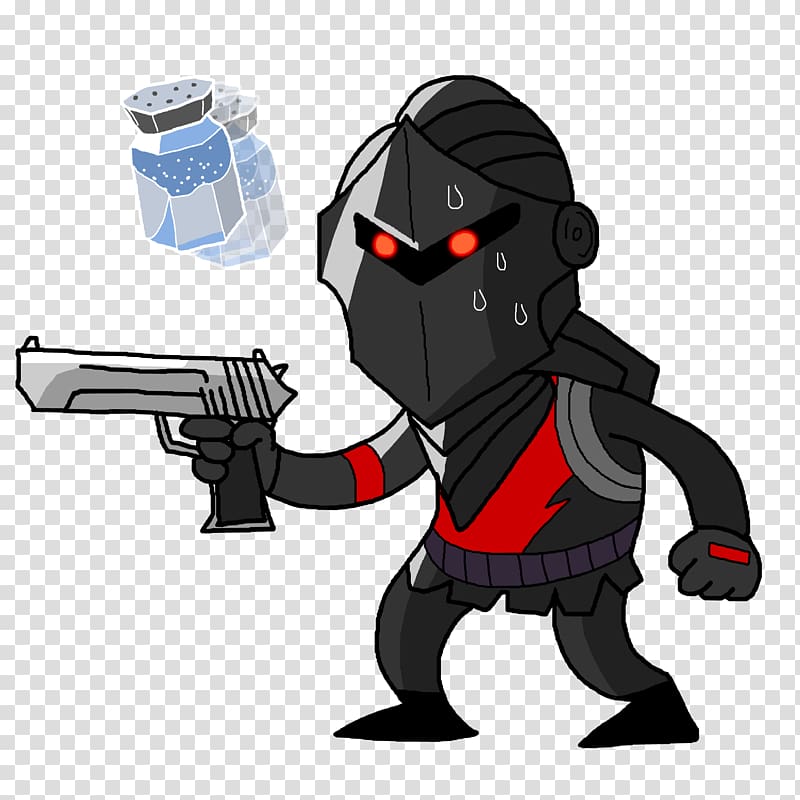man holding pistol illustration, Fortnite Battle Royale Drawing Black knight, Knight transparent background PNG clipart