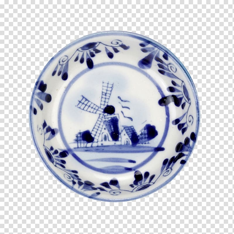 Delftware Blue and white pottery Porcelain Faience, Plate transparent background PNG clipart