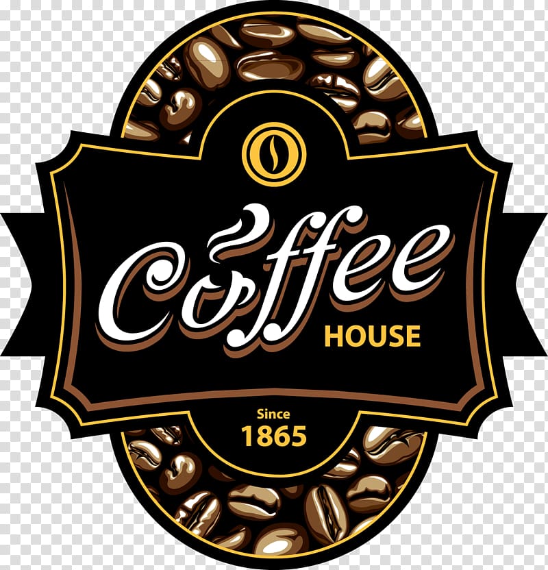 Coffee House signage, Coffee Espresso Cafe Label, Coffee decorative material transparent background PNG clipart