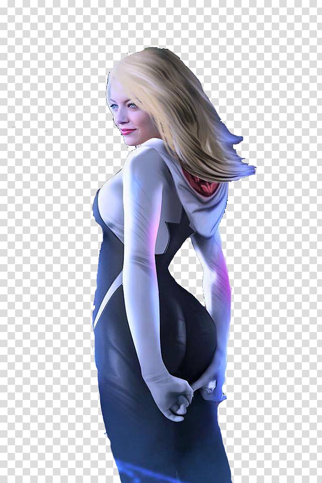Emma Stone The Amazing Spider-Man Spider-Woman (Gwen Stacy), Stone transparent background PNG clipart