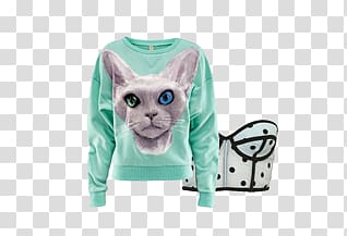 Cat Hoodie T-shirt Sweater Sleeve, Women,clothes,Taobao Women,summer, Floating Women transparent background PNG clipart